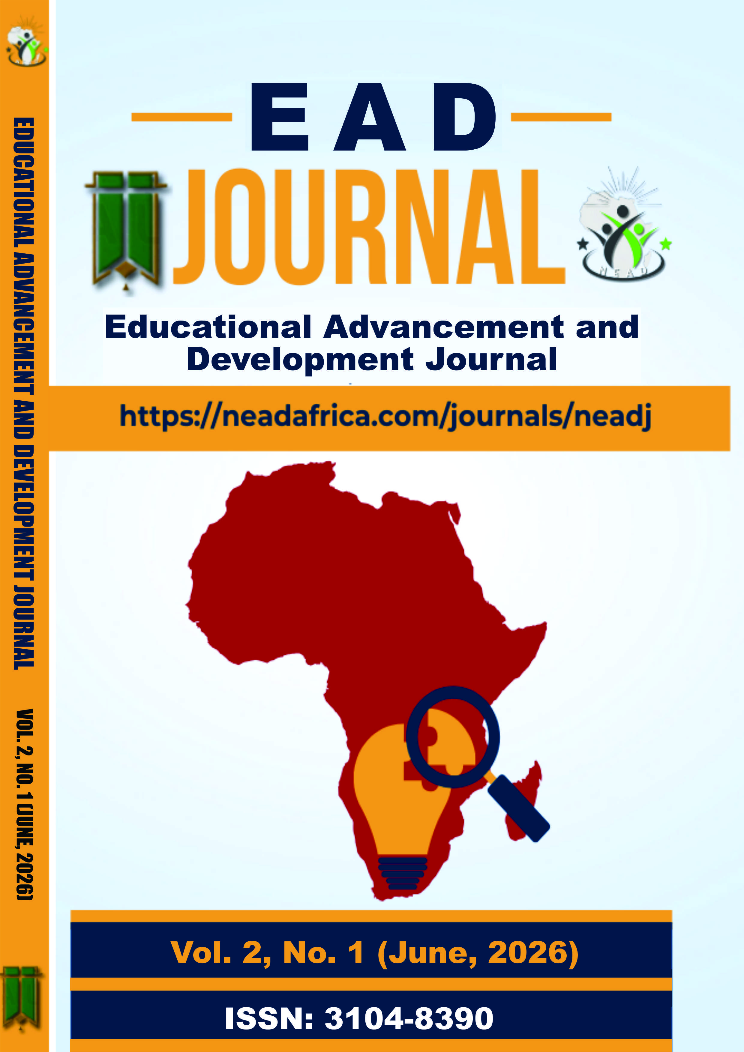 EAD JOURNAL (VOLUME 2, ISSUE 1) COVER PAGE